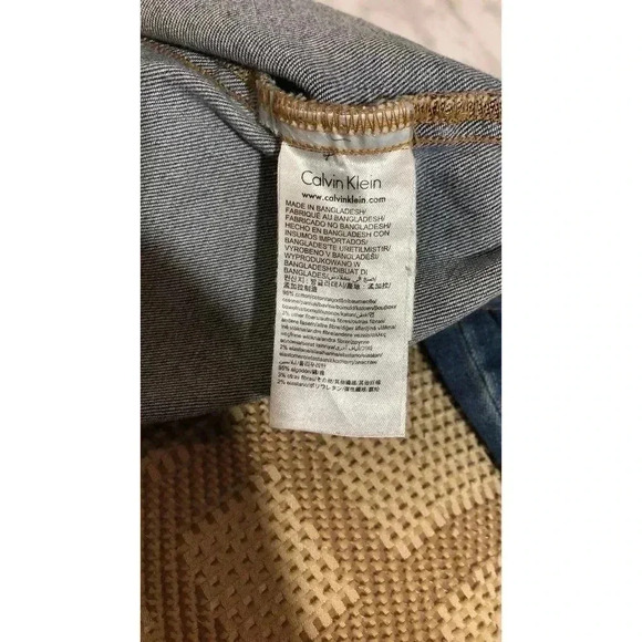 Calvin Klein Jeans Denim Jacket. Blue Size Small - Picture 5 of 6